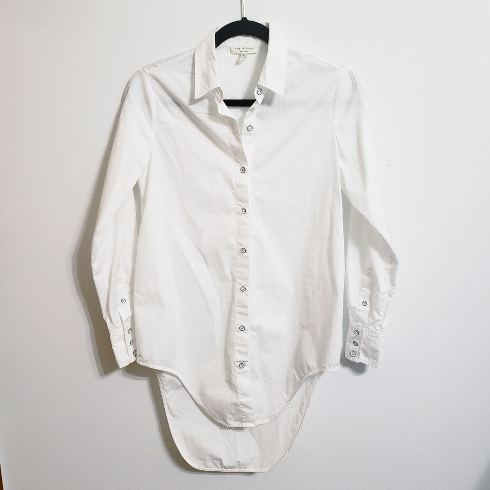 Rag & Bone Nightingale Cotton Blouse...XS - Picture 5 of 8
